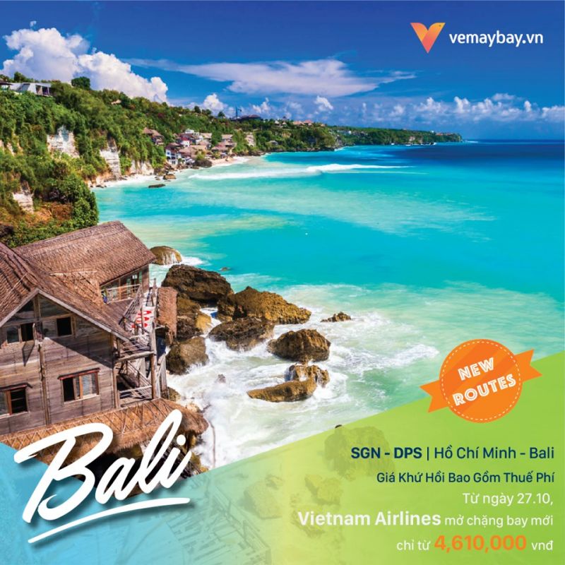 Bali - Cùng Vemaybay.vn thẳng tiến Bali